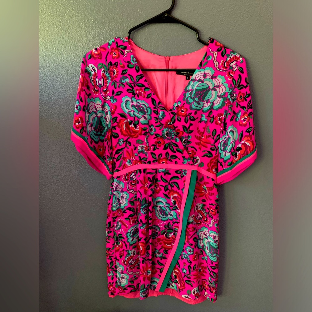 Gorgeous Nanette Lepore (Anthropologie) silk kimono dress in pink